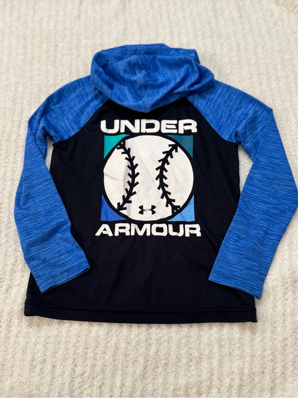 Under Armour Boys' Blue & Black Baseball Hoodie